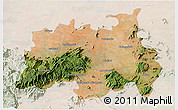 Satellite 3D Map of Quaide Milleth, lighten