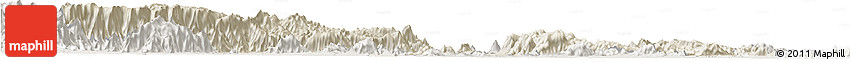Shaded Relief Horizon Map of Quaide Milleth, lighten