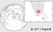 Blank Location Map of Quaide Milleth, highlighted country