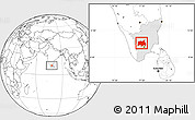 Blank Location Map of Quaide Milleth, highlighted parent region