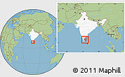 Savanna Style Location Map of Quaide Milleth, highlighted country, highlighted parent region, within the entire country