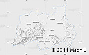 Silver Style Map of Quaide Milleth, single color outside