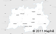 Silver Style Simple Map of Quaide Milleth, single color outside