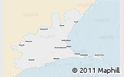 Classic Style 3D Map of Ramanathapuram, single color outside