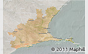 Satellite 3D Map of Ramanathapuram, lighten, semi-desaturated