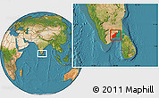 Satellite Location Map of Ramanathapuram