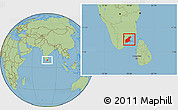 Savanna Style Location Map of Ramanathapuram