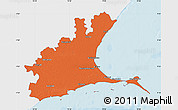 Political Map of Ramanathapuram, single color outside