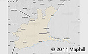 Shaded Relief Map of Ramanathapuram, desaturated