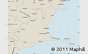 Shaded Relief Map of Ramanathapuram