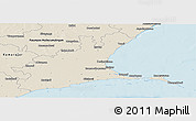 Shaded Relief Panoramic Map of Ramanathapuram