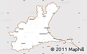 Classic Style Simple Map of Ramanathapuram, cropped outside