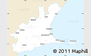 Classic Style Simple Map of Ramanathapuram, single color outside