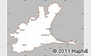 Gray Simple Map of Ramanathapuram, cropped outside
