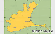 Savanna Style Simple Map of Ramanathapuram, cropped outside