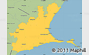 Savanna Style Simple Map of Ramanathapuram