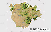 Satellite Map of Salem, cropped outside