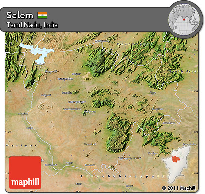 Satellite Map of Salem