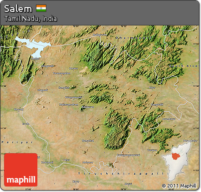 Satellite Map of Salem