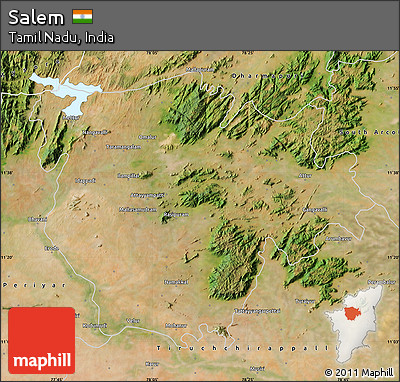 Satellite Map of Salem