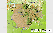 Satellite Map of Salem, physical outside