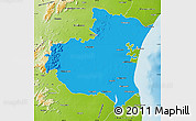 Political Map of South Arcot, physical outside