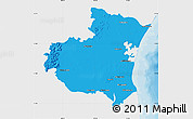 Political Map of South Arcot, single color outside