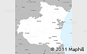 Gray Simple Map of South Arcot