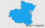 Political Simple Map of South Arcot, cropped outside