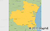 Savanna Style Simple Map of South Arcot