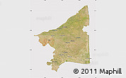 Satellite Map of Thanjavur, cropped outside