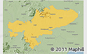 Savanna Style 3D Map of Tiruchchirappalli