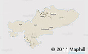 Shaded Relief 3D Map of Tiruchchirappalli, single color outside