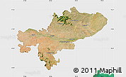 Satellite Map of Tiruchchirappalli, single color outside