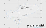 Silver Style Map of Tiruchchirappalli, single color outside