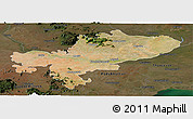 Satellite Panoramic Map of Tiruchchirappalli, darken