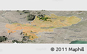 Satellite Panoramic Map of Tiruchchirappalli, semi-desaturated