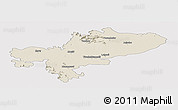 Shaded Relief Panoramic Map of Tiruchchirappalli, cropped outside