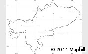 Blank Simple Map of Tiruchchirappalli, cropped outside, no labels
