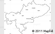 Blank Simple Map of Tiruchchirappalli, cropped outside
