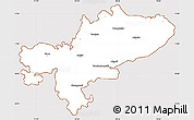 Classic Style Simple Map of Tiruchchirappalli, cropped outside