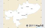 Classic Style Simple Map of Tiruchchirappalli, single color outside