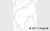 Blank Simple Map of Tripura, no labels