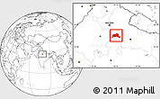 Blank Location Map of Agra
