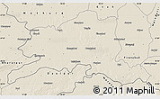 Shaded Relief Map of Agra