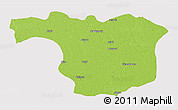 Physical 3D Map of Aligarh, cropped outside