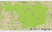 Physical 3D Map of Aligarh, satellite outside