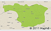 Physical 3D Map of Aligarh, shaded relief outside