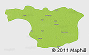 Physical 3D Map of Aligarh, single color outside