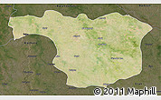 Satellite 3D Map of Aligarh, darken